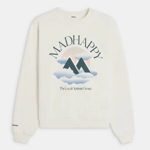 MADHAPPY Unisex Outdoors Printed Sweatshirt in Cotton-fleece Tofu